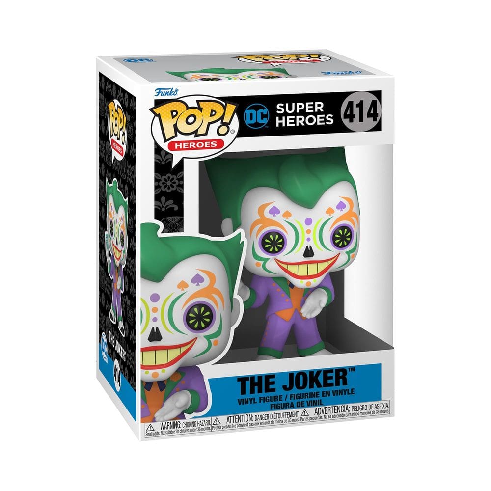 Boneco colecionável Funko POP Heroes Dia De Los DC Joker