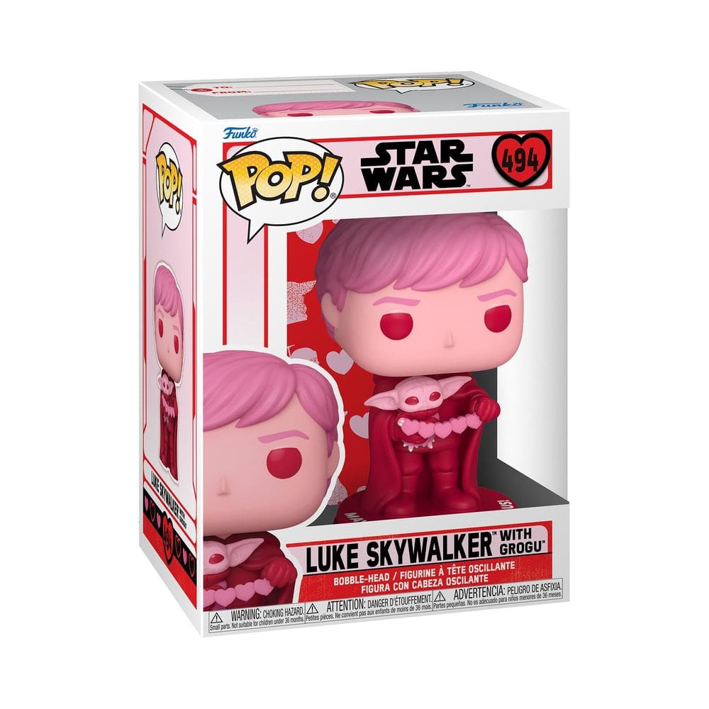 Funko Pop Star Wars Dia dos Namorados Luke Skywalker e Grogu