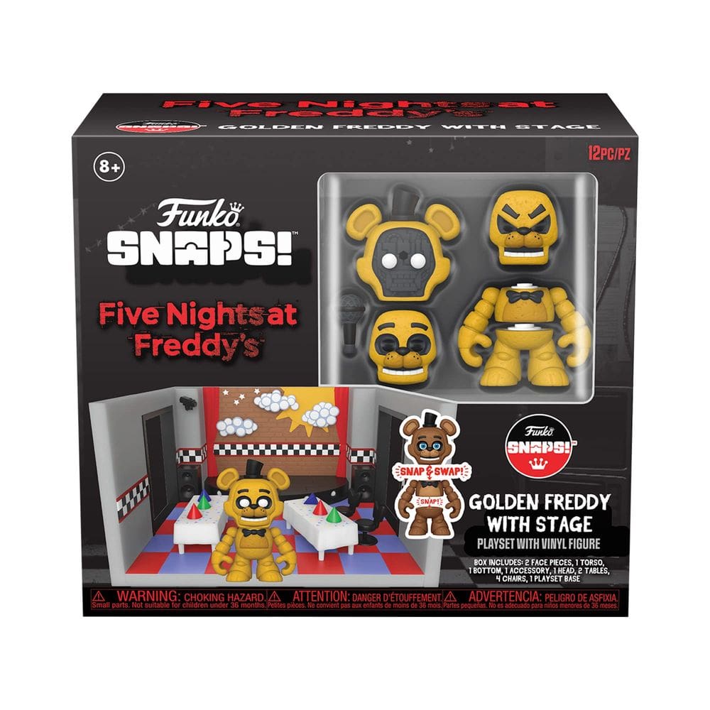 Conjunto de jogos Funko Snaps! Cinco noites no Freddy`s Golden Freddy