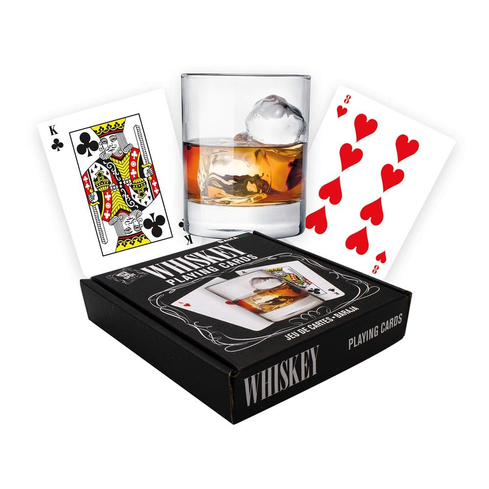 Baralho de cartas em forma de uísque Gamago para amantes de uísque