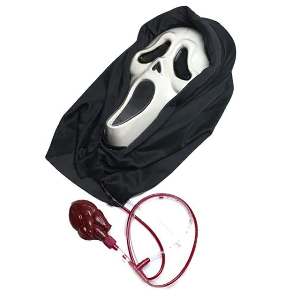Mask Fun World Ghost Face Bleeding Zombie para adultos