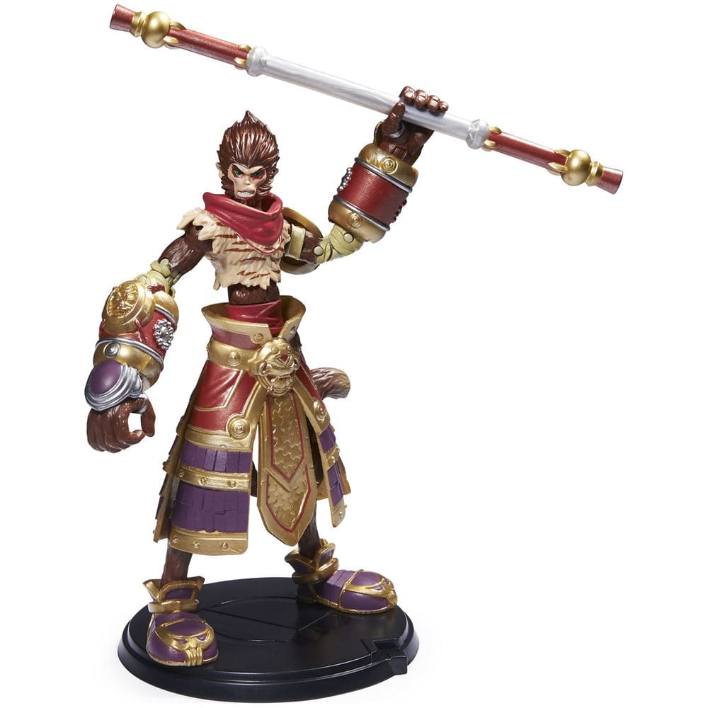 Boneco colecionável League of Legends Wukong 15 cm com acessório