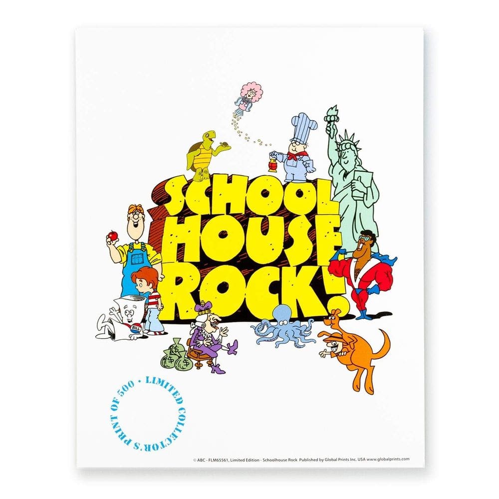 Impressão de pôster Global Prints Schoolhouse Rock Edição Limitada