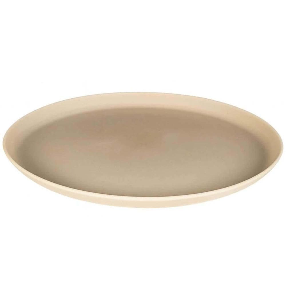 Jogo 12 Pratos De Sobremesa Melamina 21,5cm Class Bege Wolff Raso Cozinha Servir Petiscos Doce