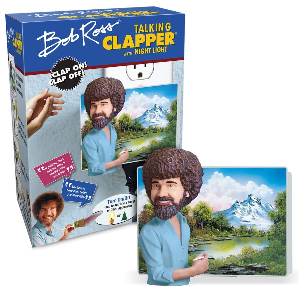 Night Light Clapper Bob Ross Talking Wireless Sound Ativado