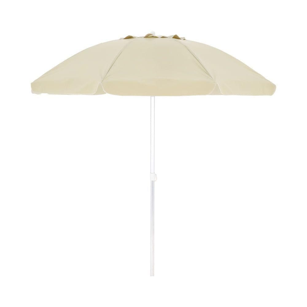 Guarda-sol Bel 2,40 M Bagum Alumínio-fibra De Vidro Bege