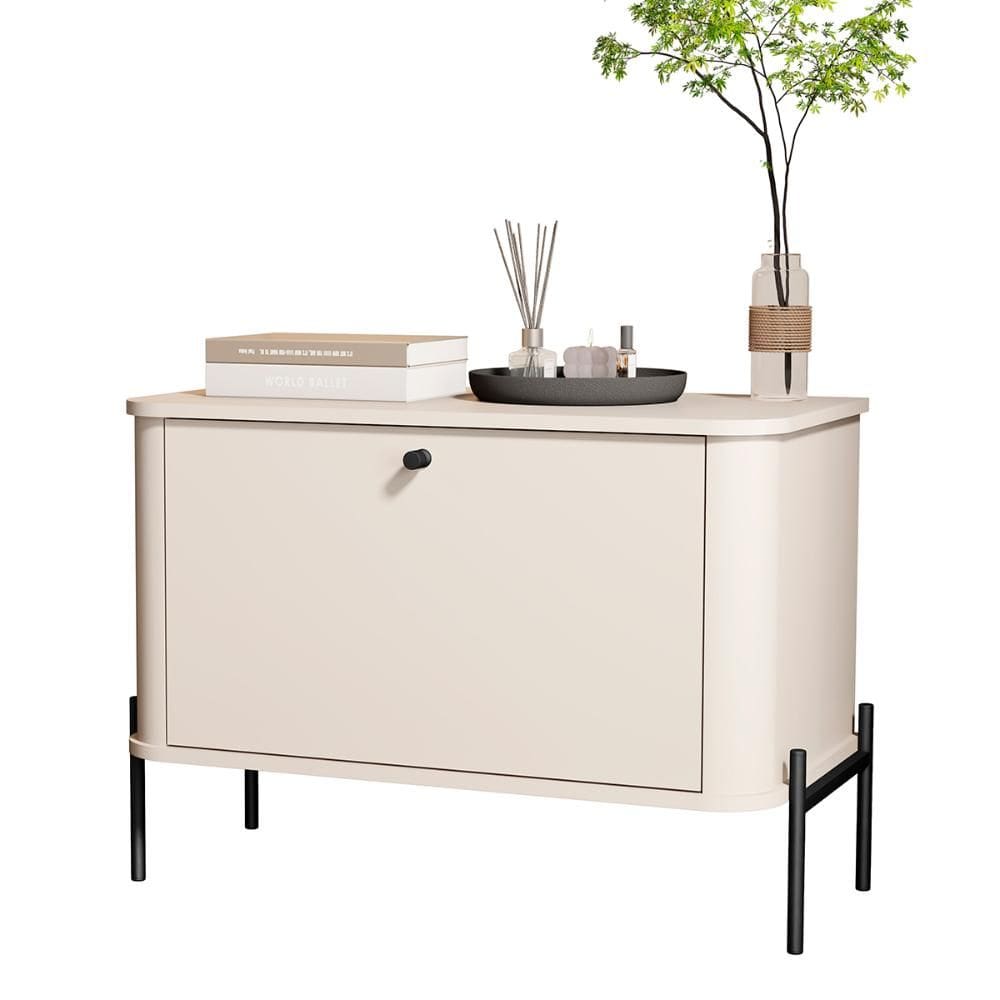 Mesa de Cabeceira Quarto Tucupí Com 1 Porta e Pés de Metal