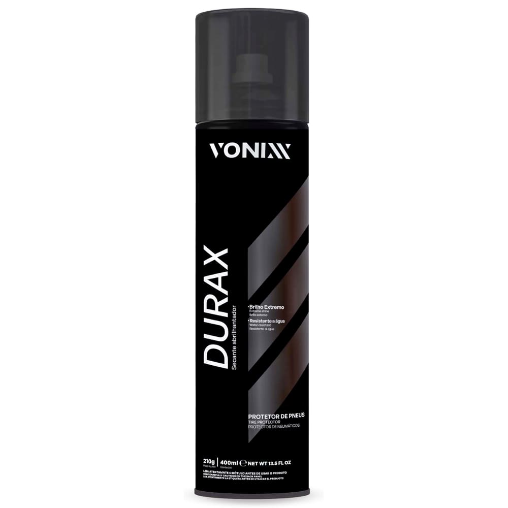 Durax Pretinho Pneus 400ml Spray Efeito Brilho Duradouro Vonixx