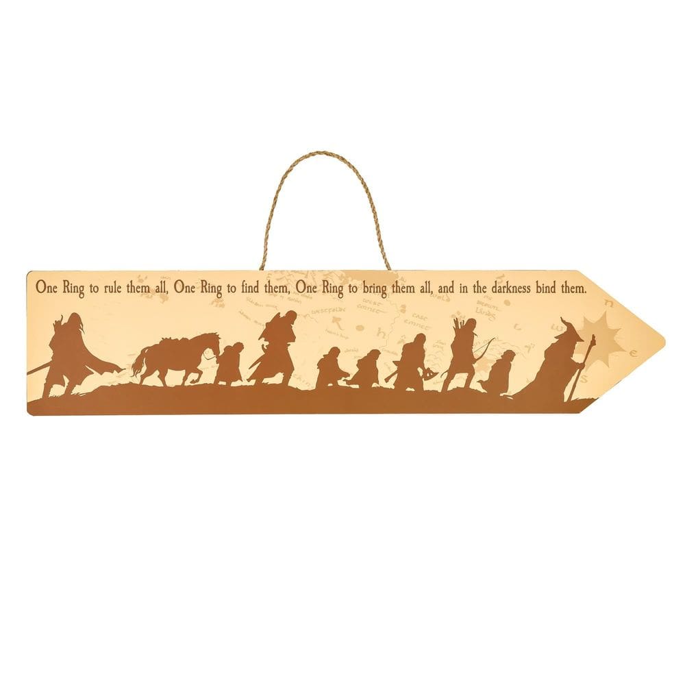 Placa de parede suspensa Silver Buffalo O Senhor dos Anéis