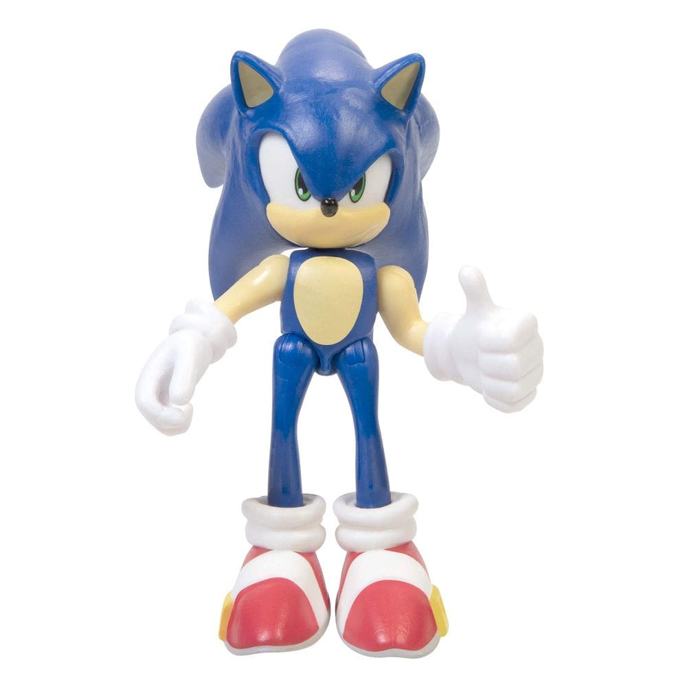Boneco de ação Sonic The Hedgehog, brinquedo colecionável de 6,35 cm 3+