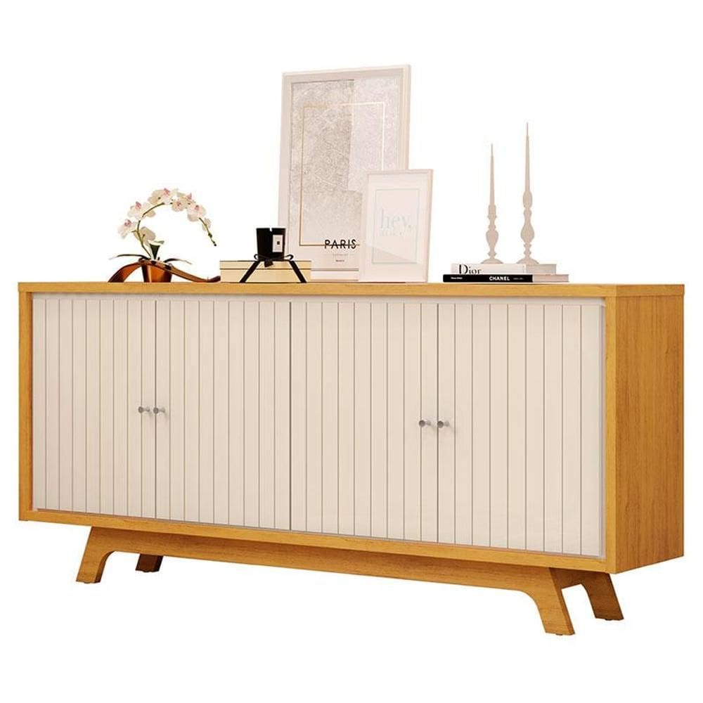 Aparador para Sala Buffet Mercuri Cedro Off White – DJ Móveis