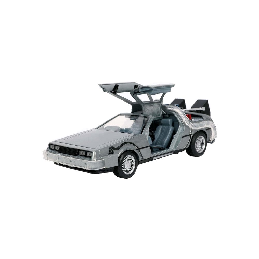 Carro fundido sob pressão Jada Toys Back to the Future Part I 1:24 com luz