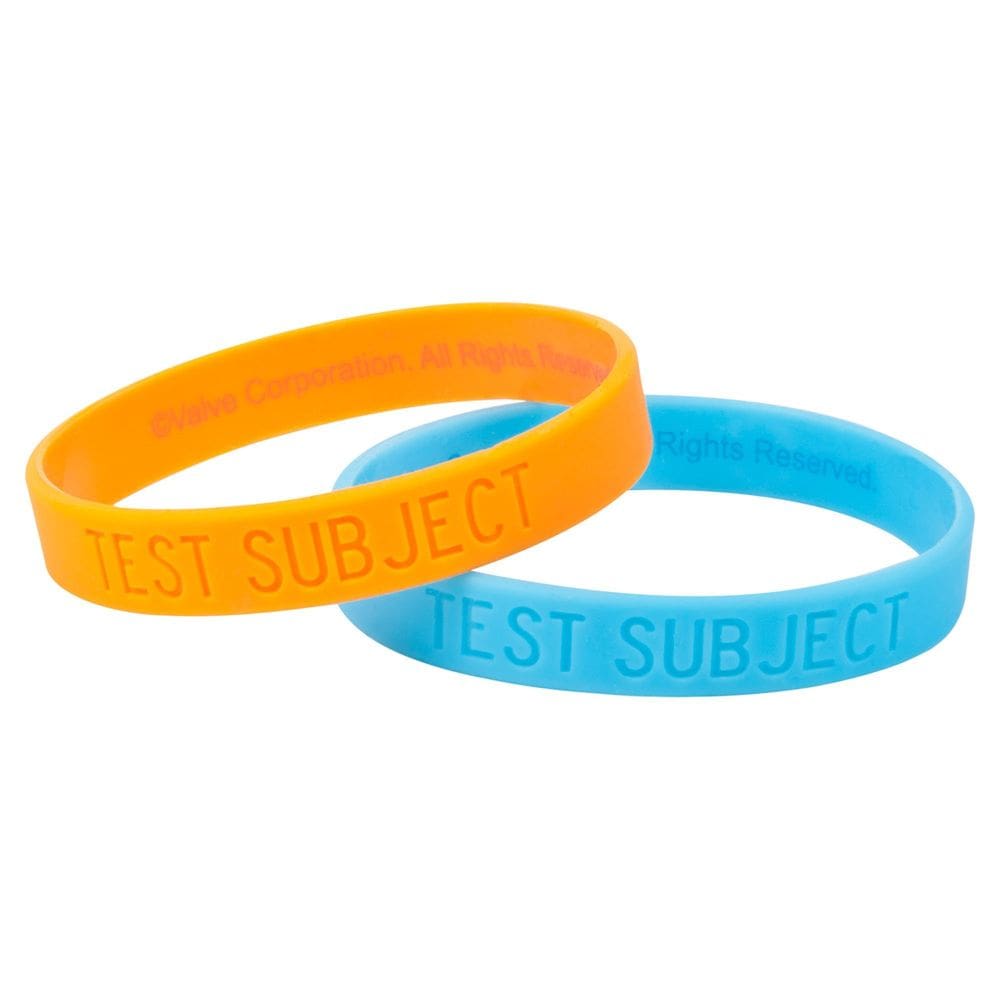 Conjunto de pulseiras de borracha Jinx Portal 2 (multicolorido, médio)