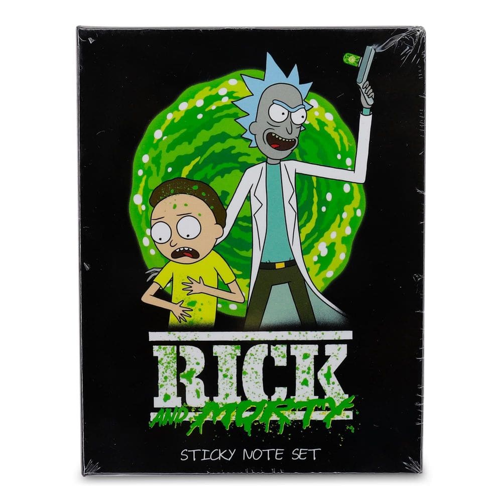 Conjunto de papelaria Silver Buffalo Rick and Morty Portal