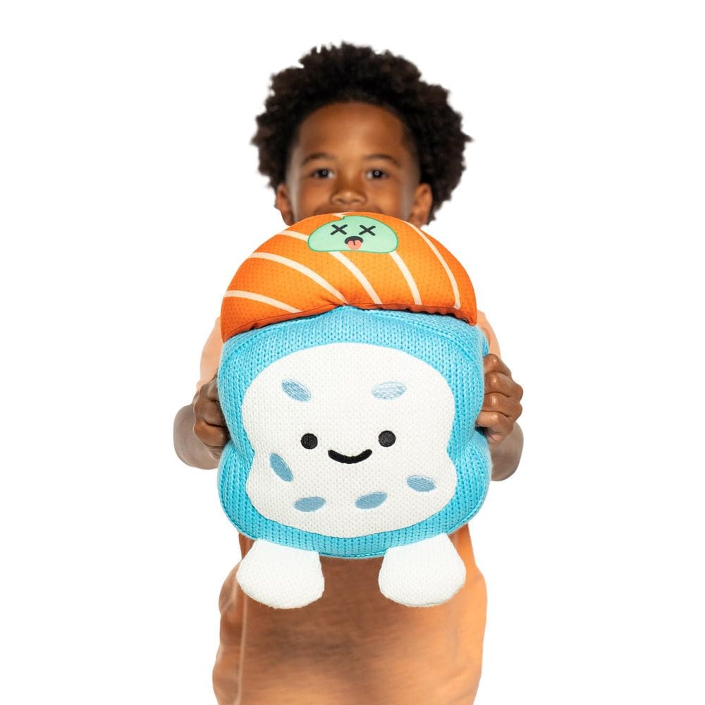 Brinquedo de pelúcia Ami Amis Jumbo Suzshi Crochet Sushi 25 cm colecionável