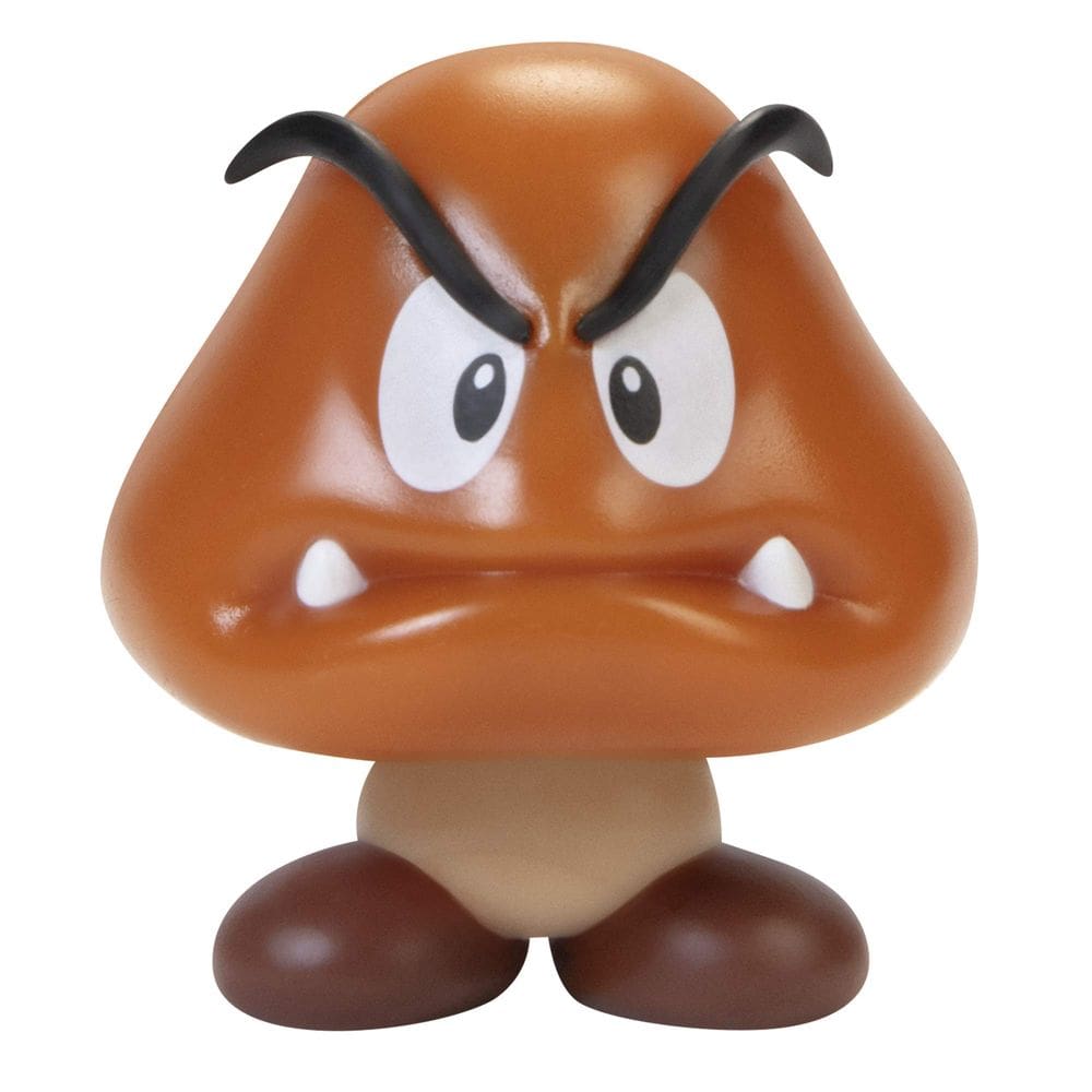Boneco de ação SUPER MARIO Goomba, brinquedo colecionável de 6,35 cm