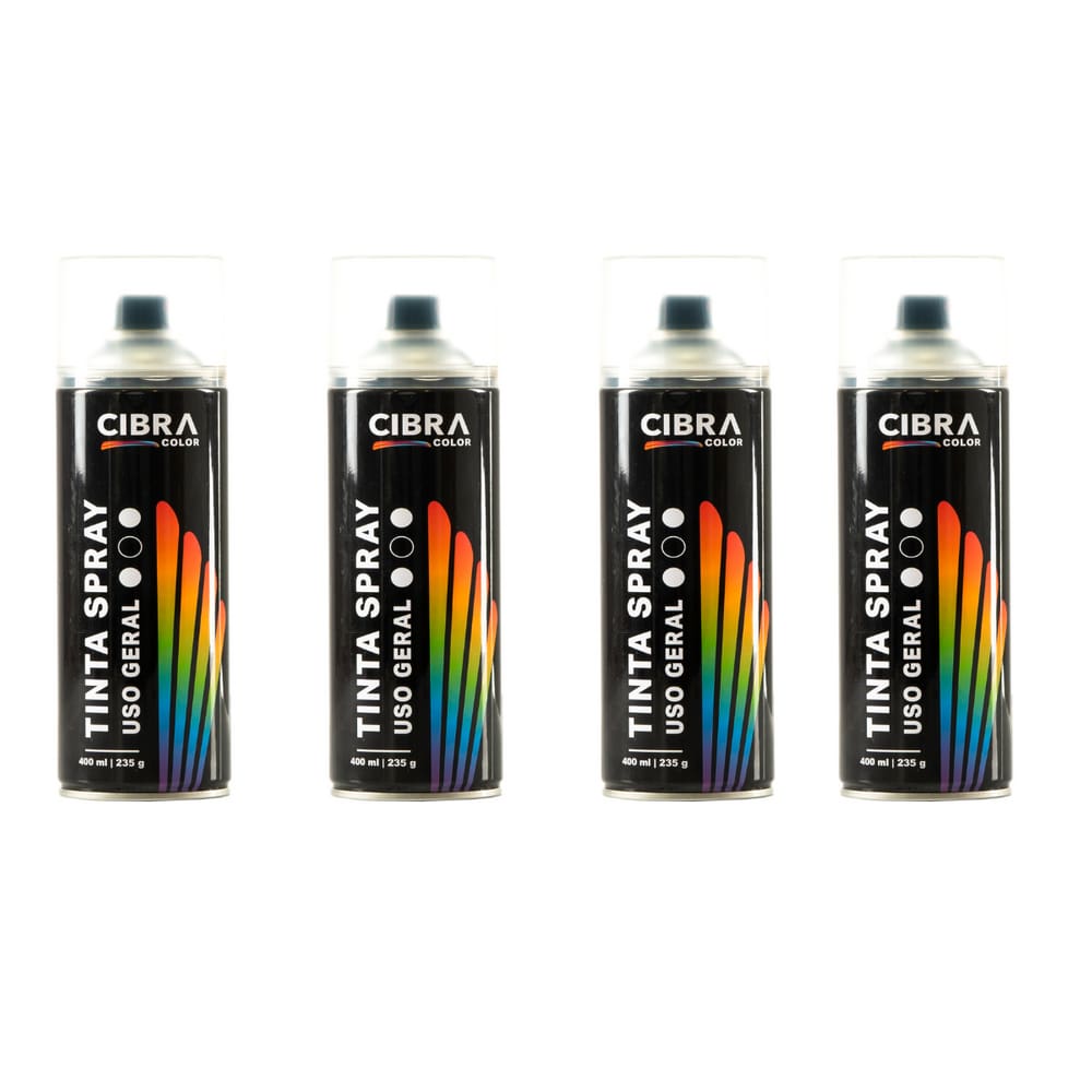 04 Verniz Incolor Para Pintura Madeira Artesanato Metal 400ml