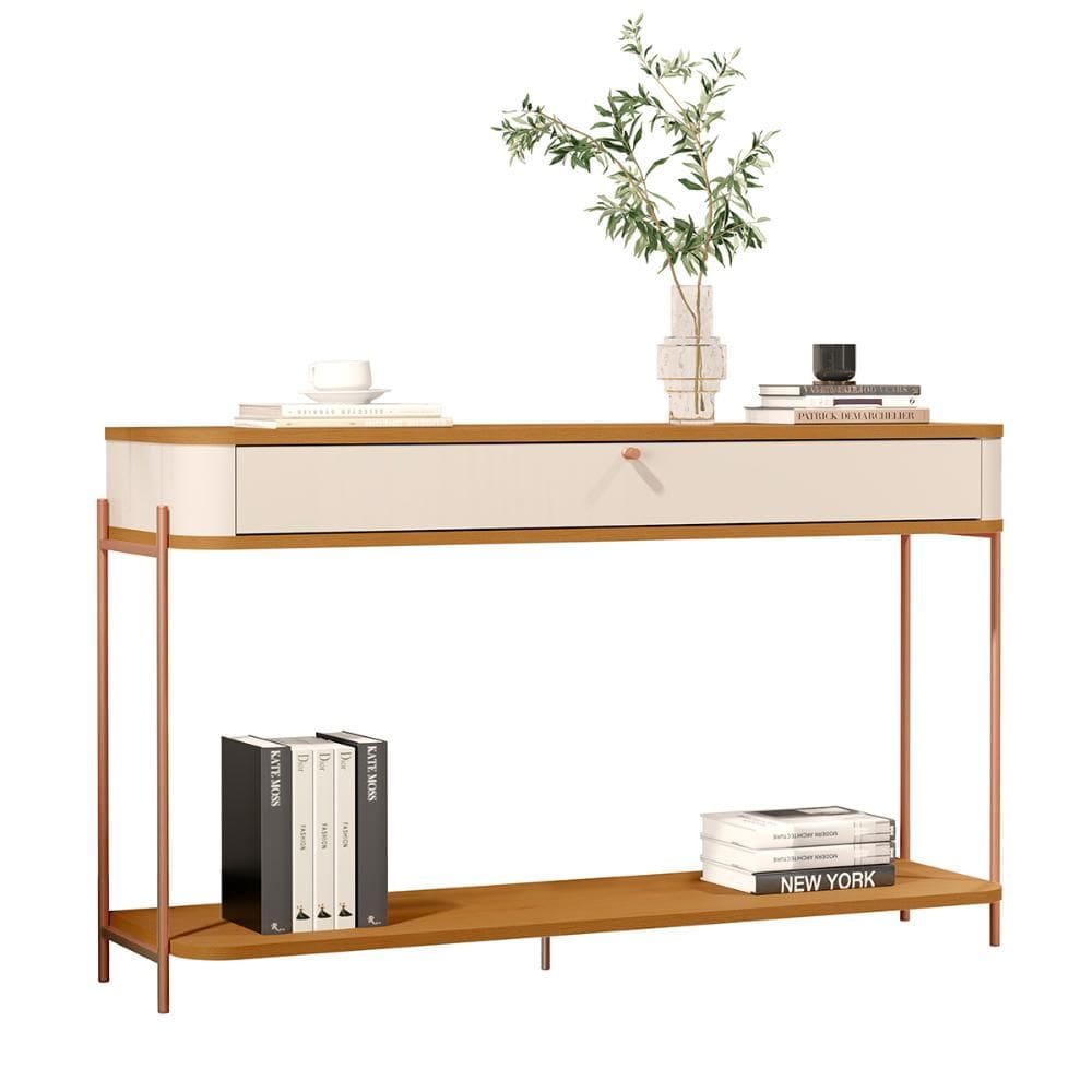 Aparador Buffet Sala Tucupí com 1 Gaveta e Pés de Metal