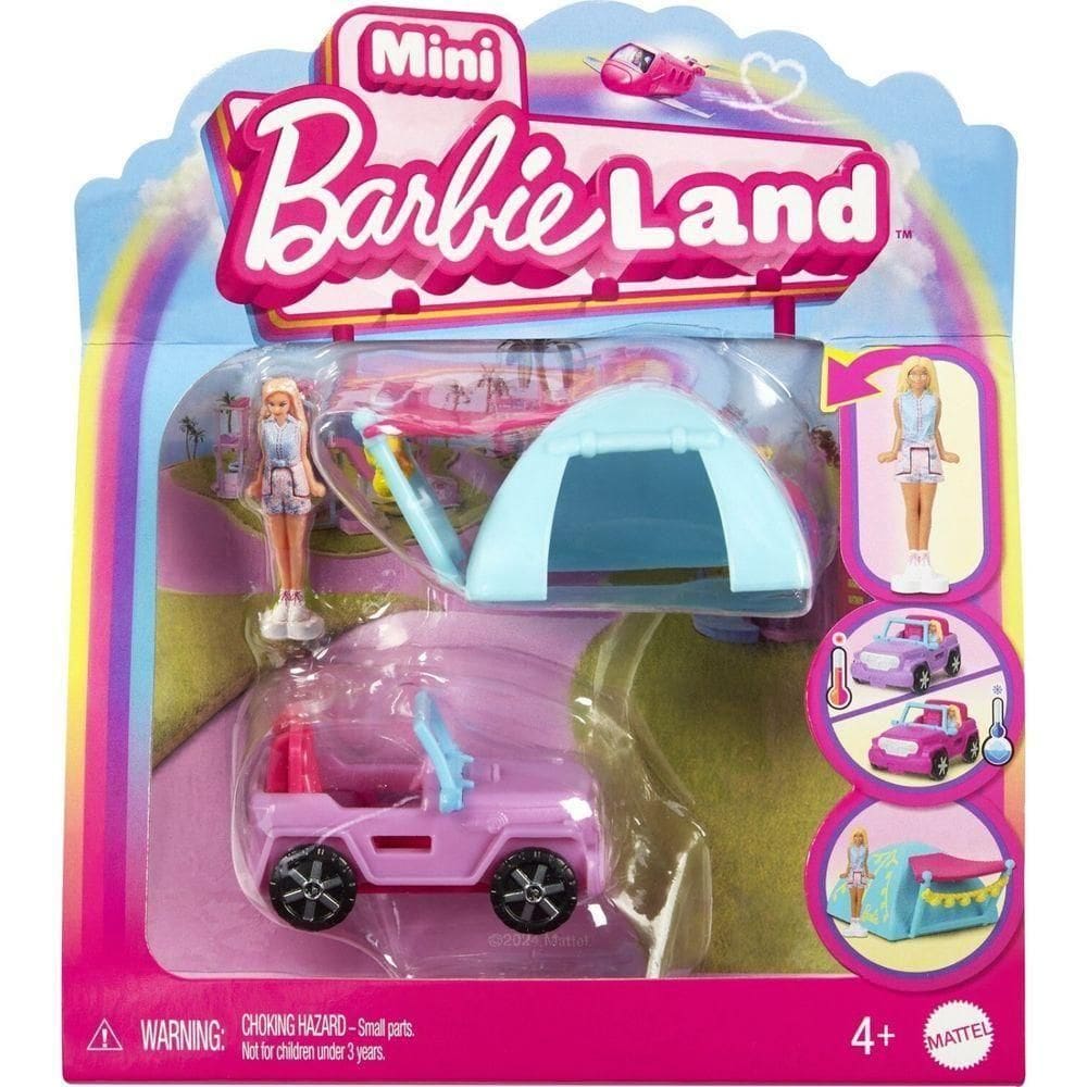 Barbie Mini Barbieland Veículo Jeep de Acampamento - Mattel
