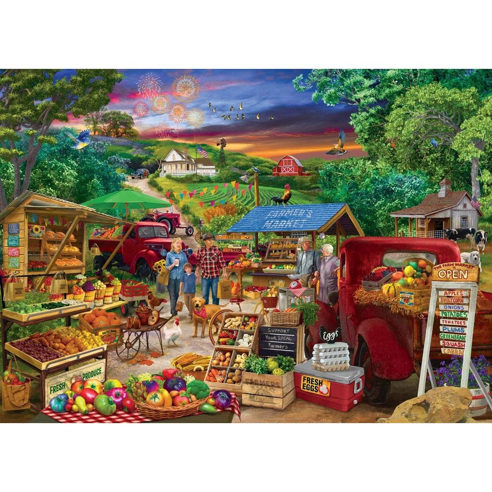 Quebra-cabeça Toynk Farmer`s Market Country Bumpkin 1000 unidades