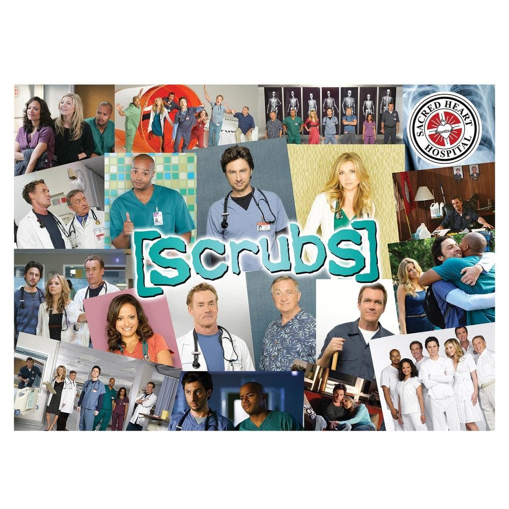 Quebra-cabeça Toynk Scrubs Cast Collage 1000 peças