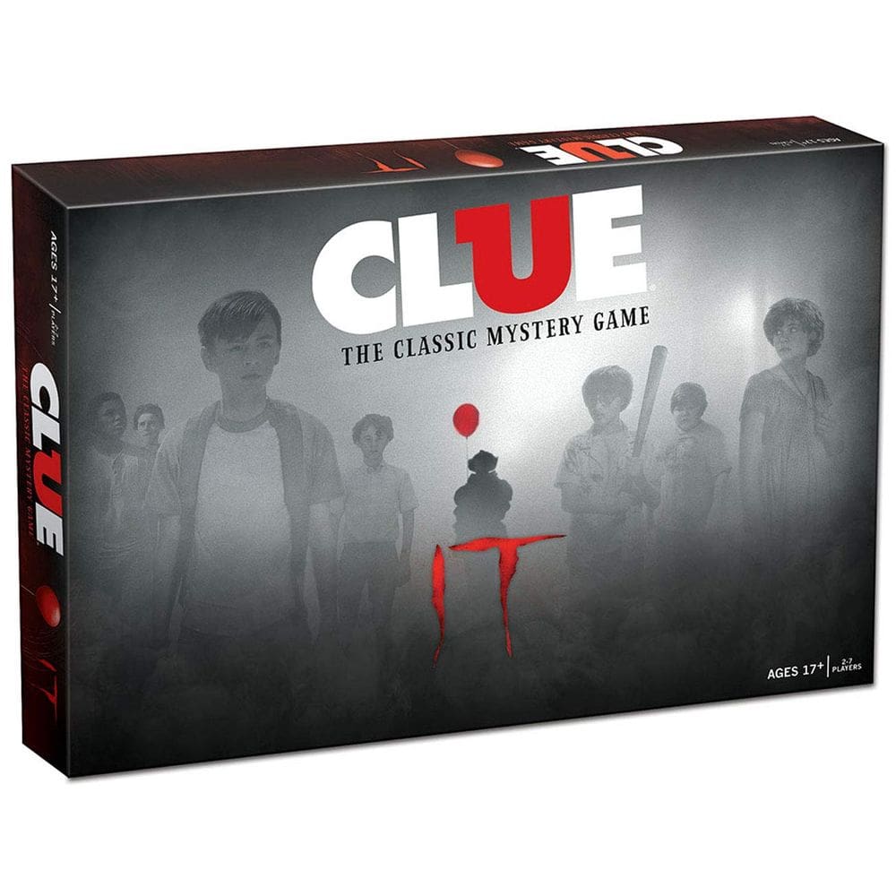 Jogo de tabuleiro USAOPOLY Clue IT baseado em Drama/Thriller IT de 2017