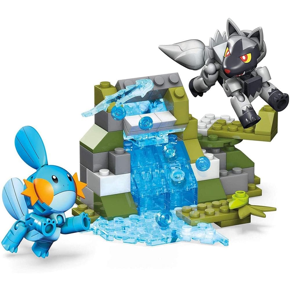 Brinquedo de construção Mega Construx Pokémon Mudkip Vs. Poochyena