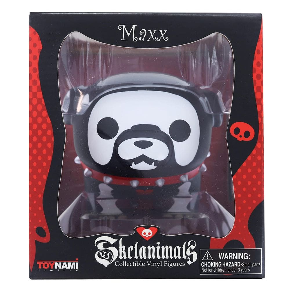 Boneco de vinil Toynami Skelanimals Maxx Bulldog 11,4 cm