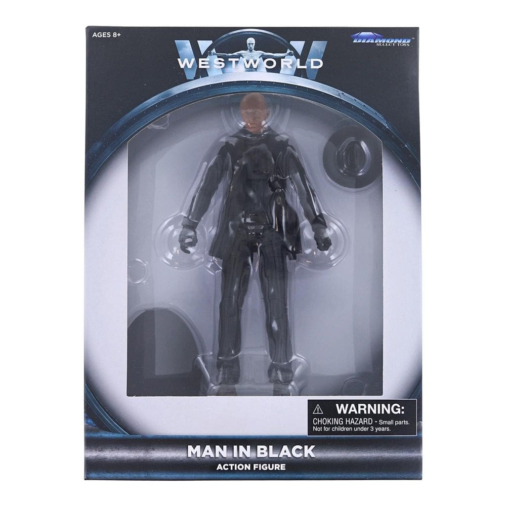 Boneco de ação Diamond Select Toys Westworld Man in Black 18cm