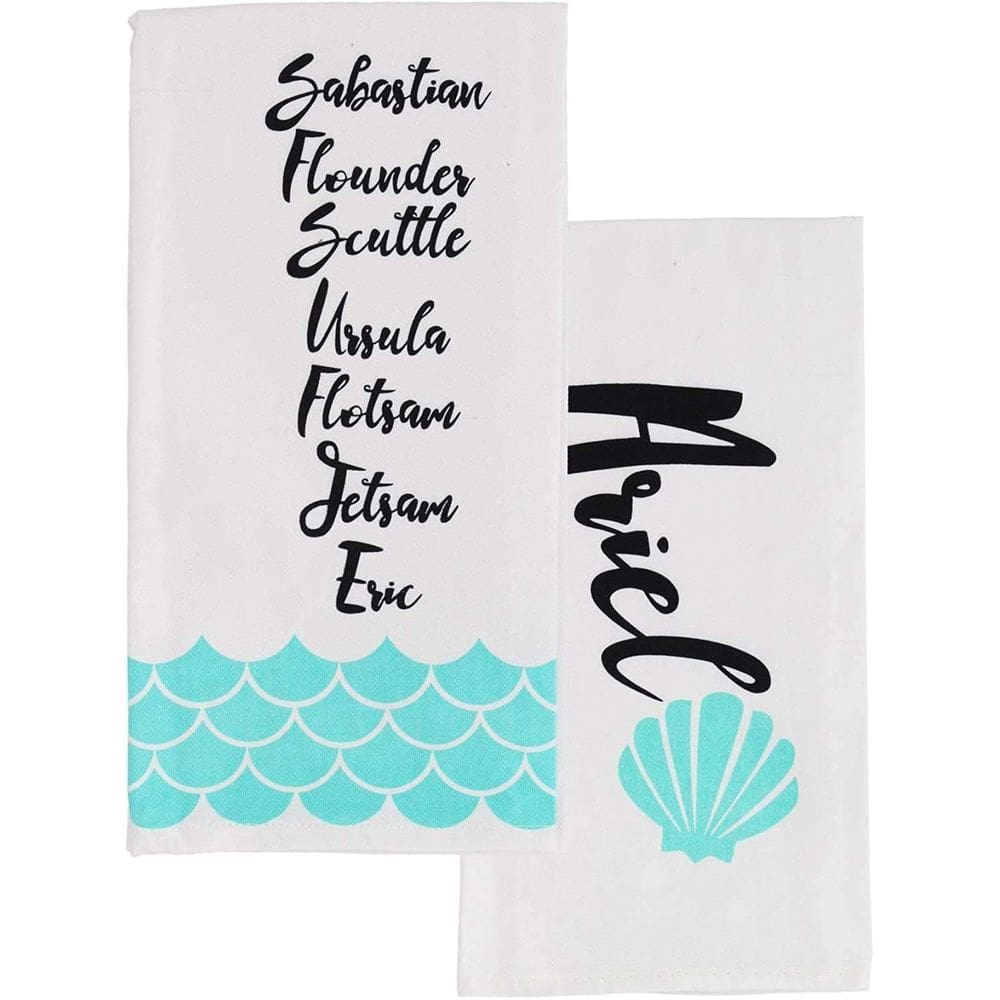 Conjunto de toalhas de cozinha Disney The Little Mermaid Princess Ariel