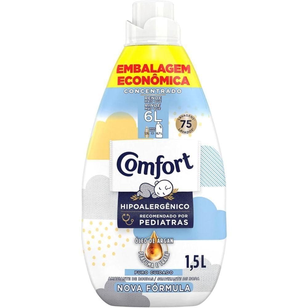 Amaciante Concentrado Comfort Puro Cuidado 1,5 L