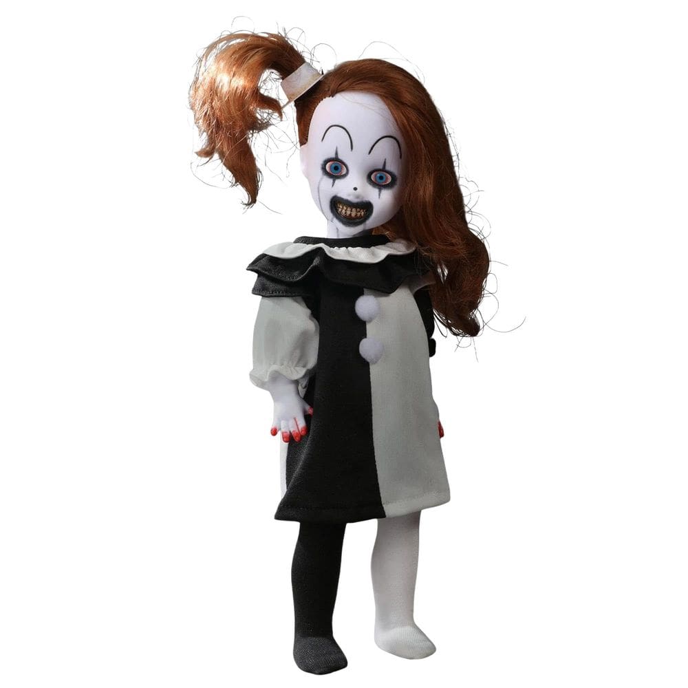 Boneco de ação Mezco Terrifier 2 LDD apresenta Little Pale Girl