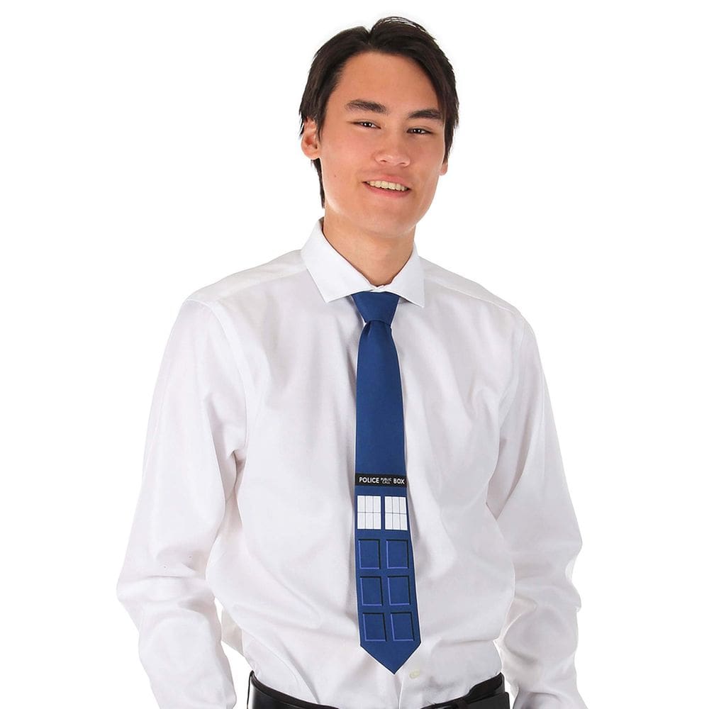 Gravata elope BBC Doctor Who Tardis Cosplay Costume Blue
