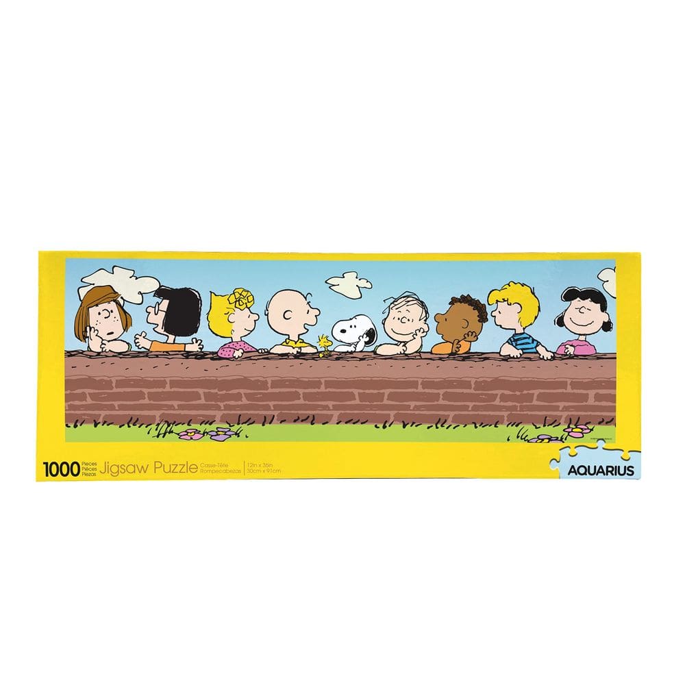 Quebra-cabeça AQUARIUS Peanuts 1000 peças, fino, 30x91 cm, oficialmente