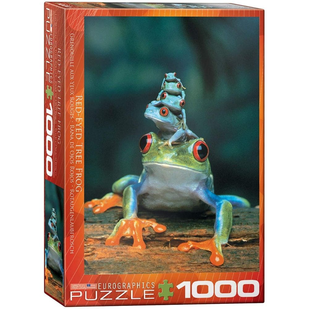 Puzzle EuroGraphics Red-Eyed Tree Frog 1000 peças 48x69cm