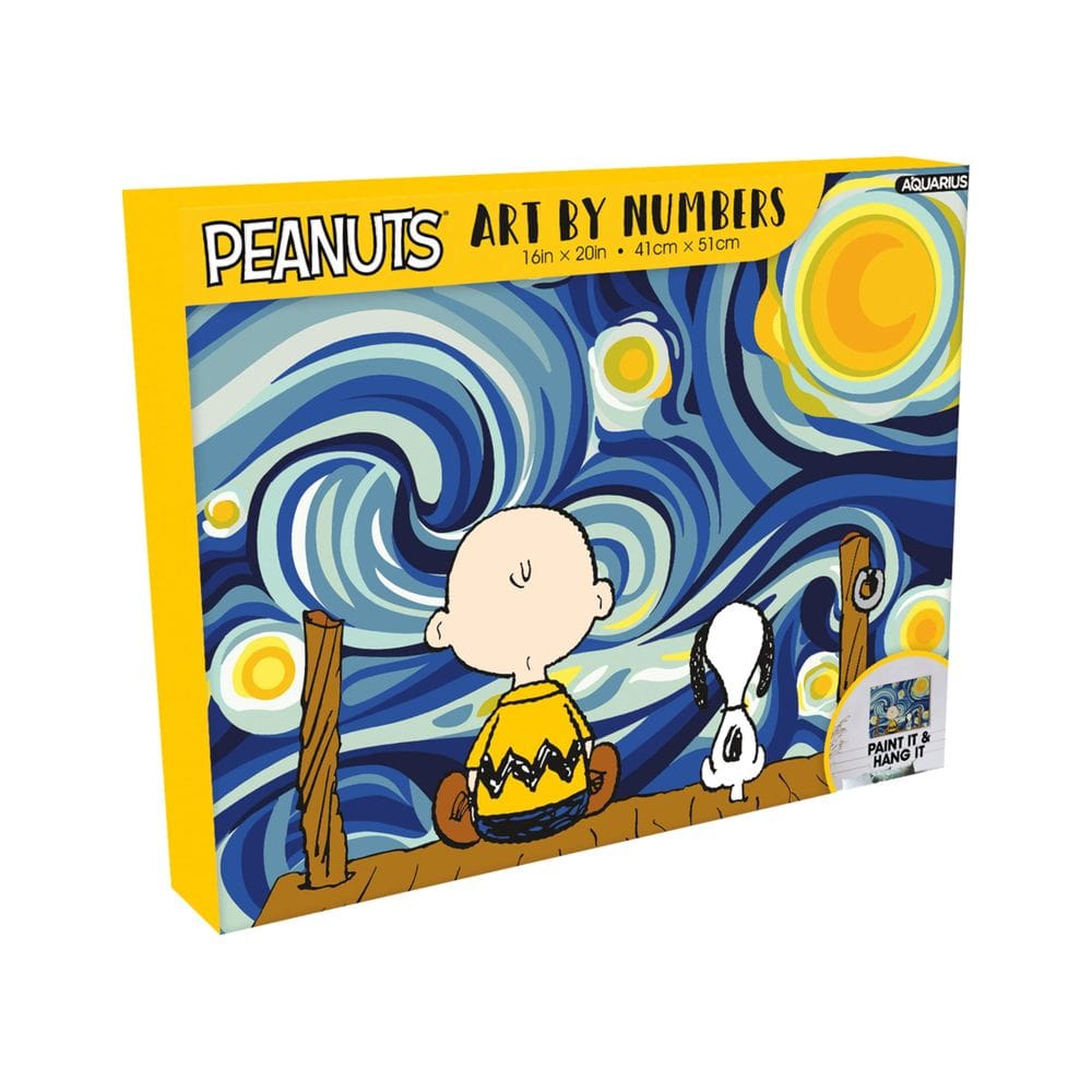 Conjunto de arte AQUARIUS Peanuts Starry Night Art by Numbers