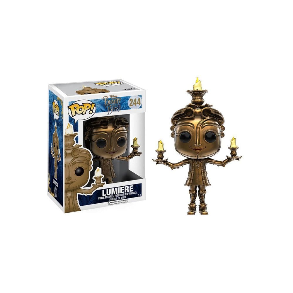 Boneco de brinquedo Funko POP Disney A Bela e a Fera Lumiere