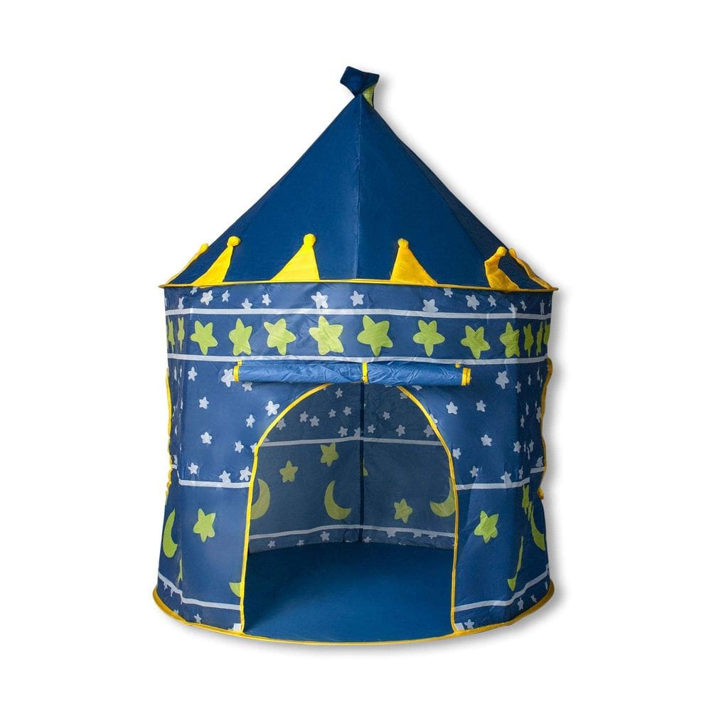 Tenda de jogos Toynk Blue Fantasy Castle para crianças 54 x 41 polegadas