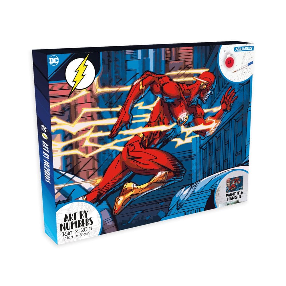 Kit de pintura AQUARIUS The Flash Art by Numbers com tela