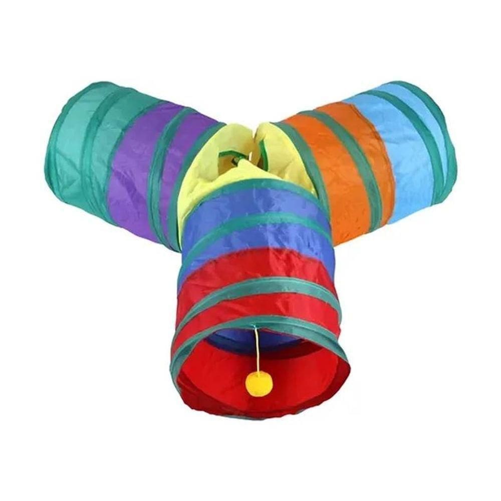 Túnel Em Y Para Gato Labirinto Interativo Brinquedo Pet