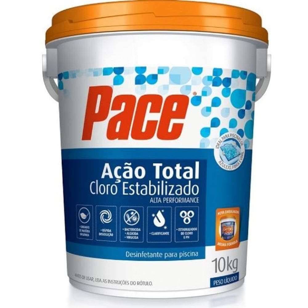 Cloro Granulado Acao Total Balde 10Kg Pace Hth