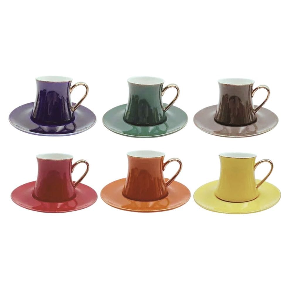 Jogo Xícara para Chá 200ml Galet Porcelana New Bone 6un L`Hermitage