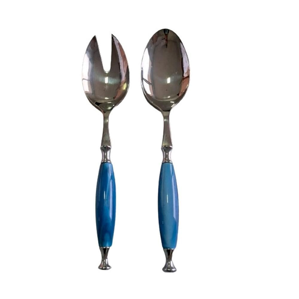 Conjunto para Salada 2 Peças Mesa Posta Azul Country Bugatti