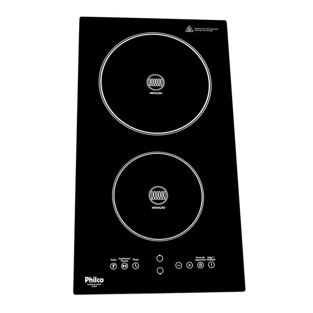 Cooktop De Indução Philco 2 Queimadores 9 Níveis PCT02P 220V
