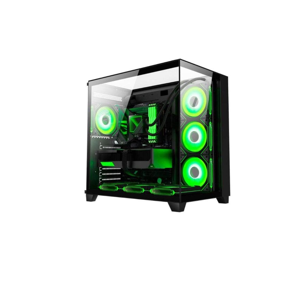 Gabinete K-Mex Gamer Aquario Tiger Shark Cg-04J1