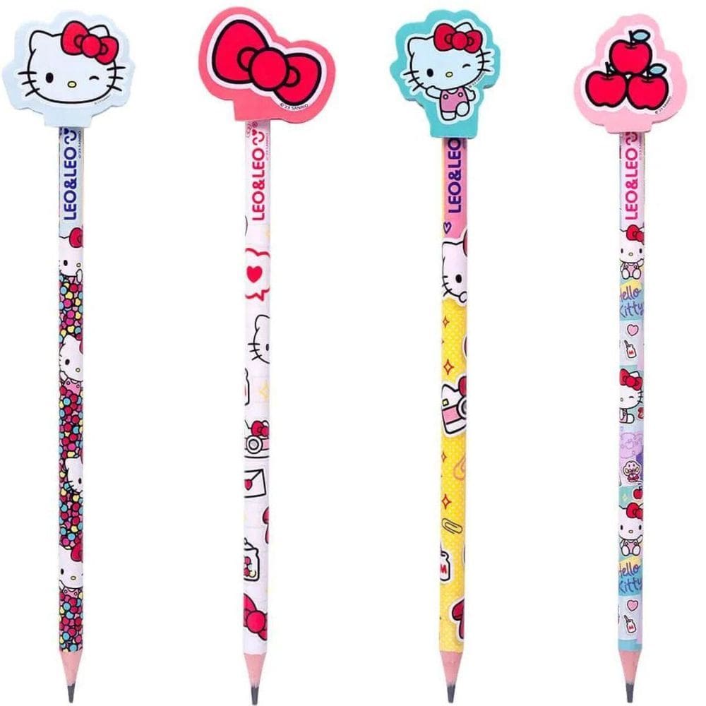Lapis Com Borracha Na Ponta Hello Kitty Unitario - Leo & Leo
