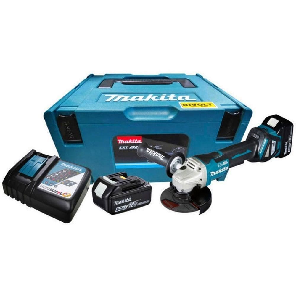 Esmerilhadeira Angular 125mm 18v C-maleta Dga517rtj Makita