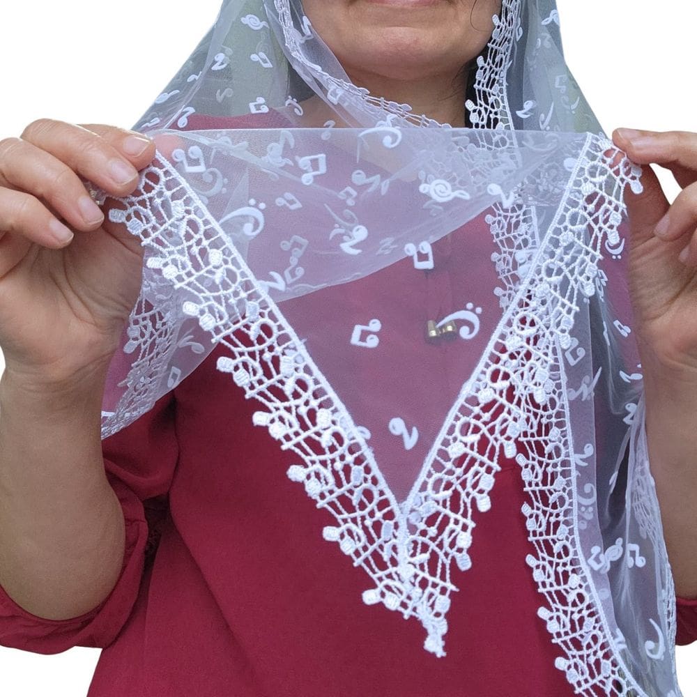 Véu CCB Tule Transparente Notas  Adulto