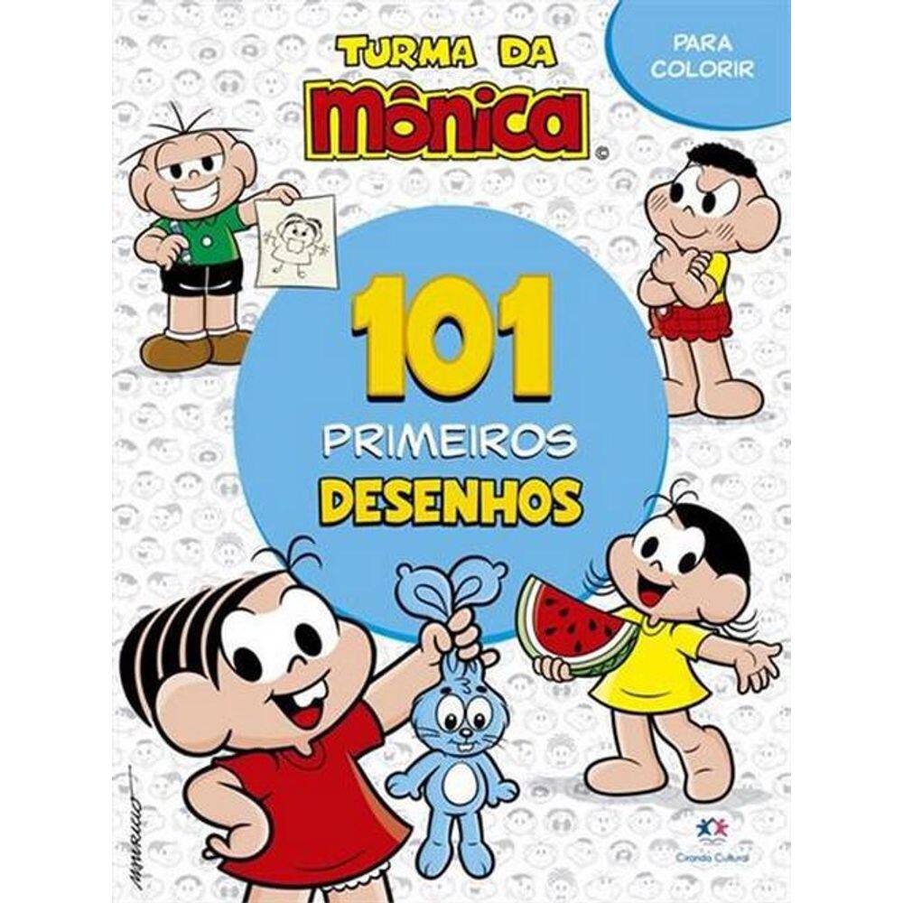 Livro: 101 Primeiros Desenhos - Turma Da Mônica