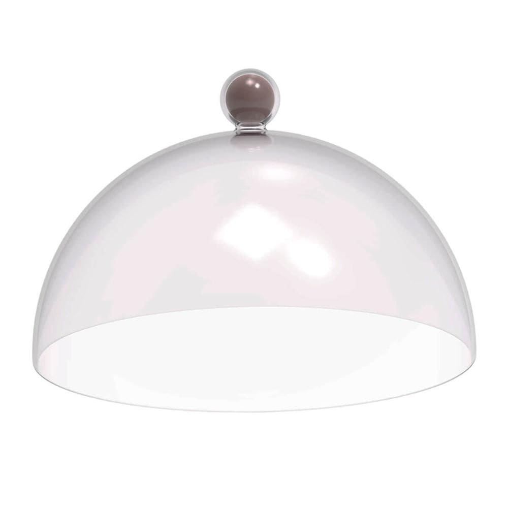 Cúpula de Plástico 30cm para Bolos Tortas Doces Pratos Bubble Crippa Amêndoa